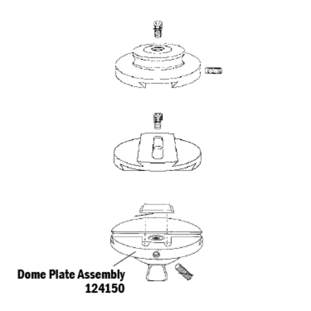 A-P/M-L Slide Unit, Dome Plate Assembly