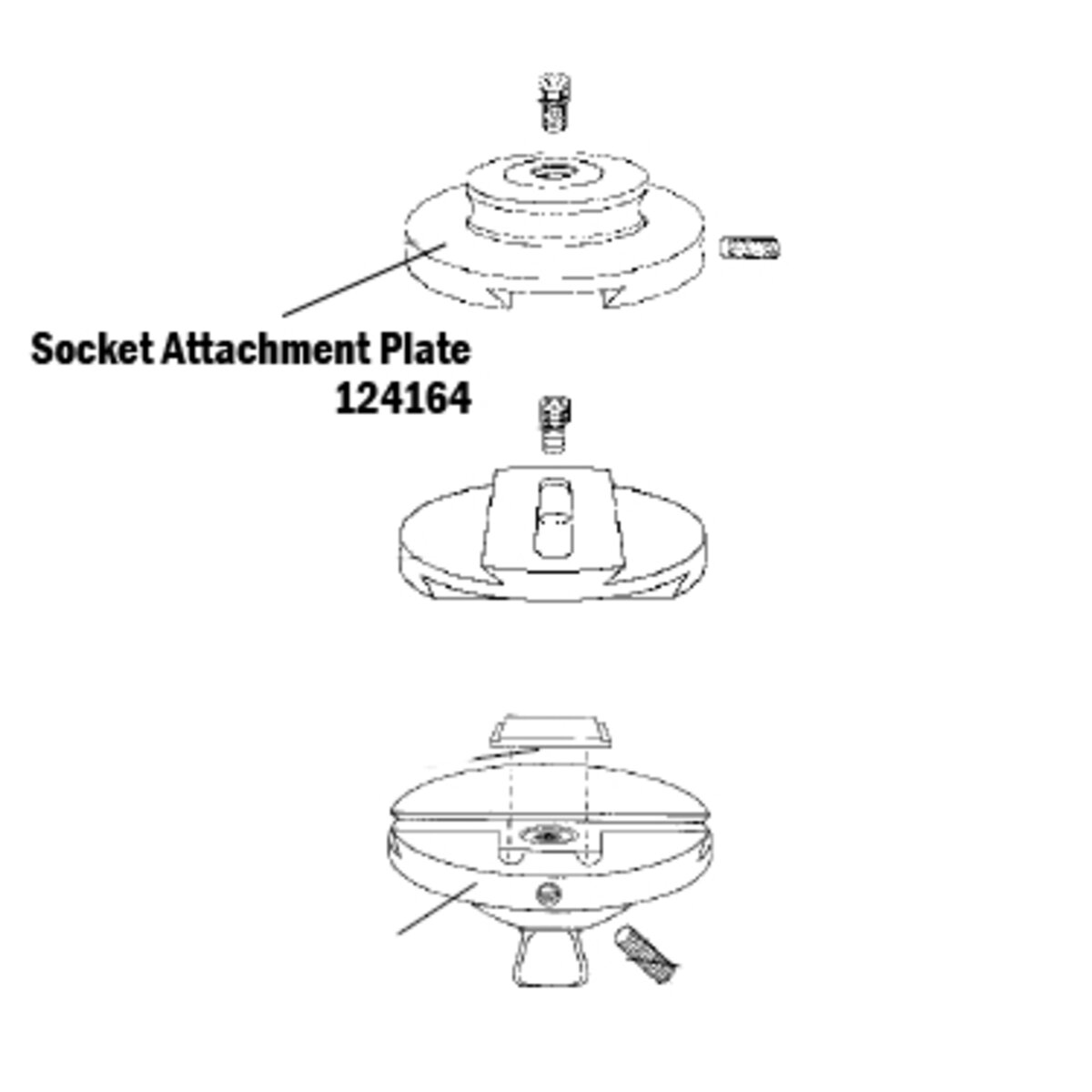 A-P/M-L Slide Unit, Socket Attachment Plate
