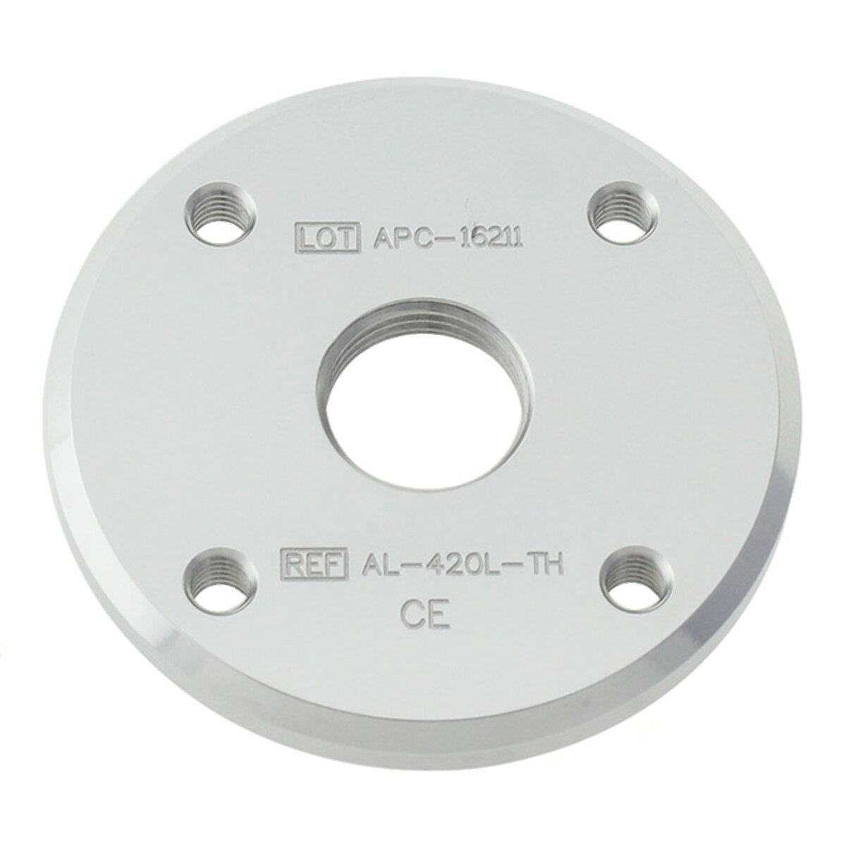 Base Plate with Threaded Center Hole - Aluminum