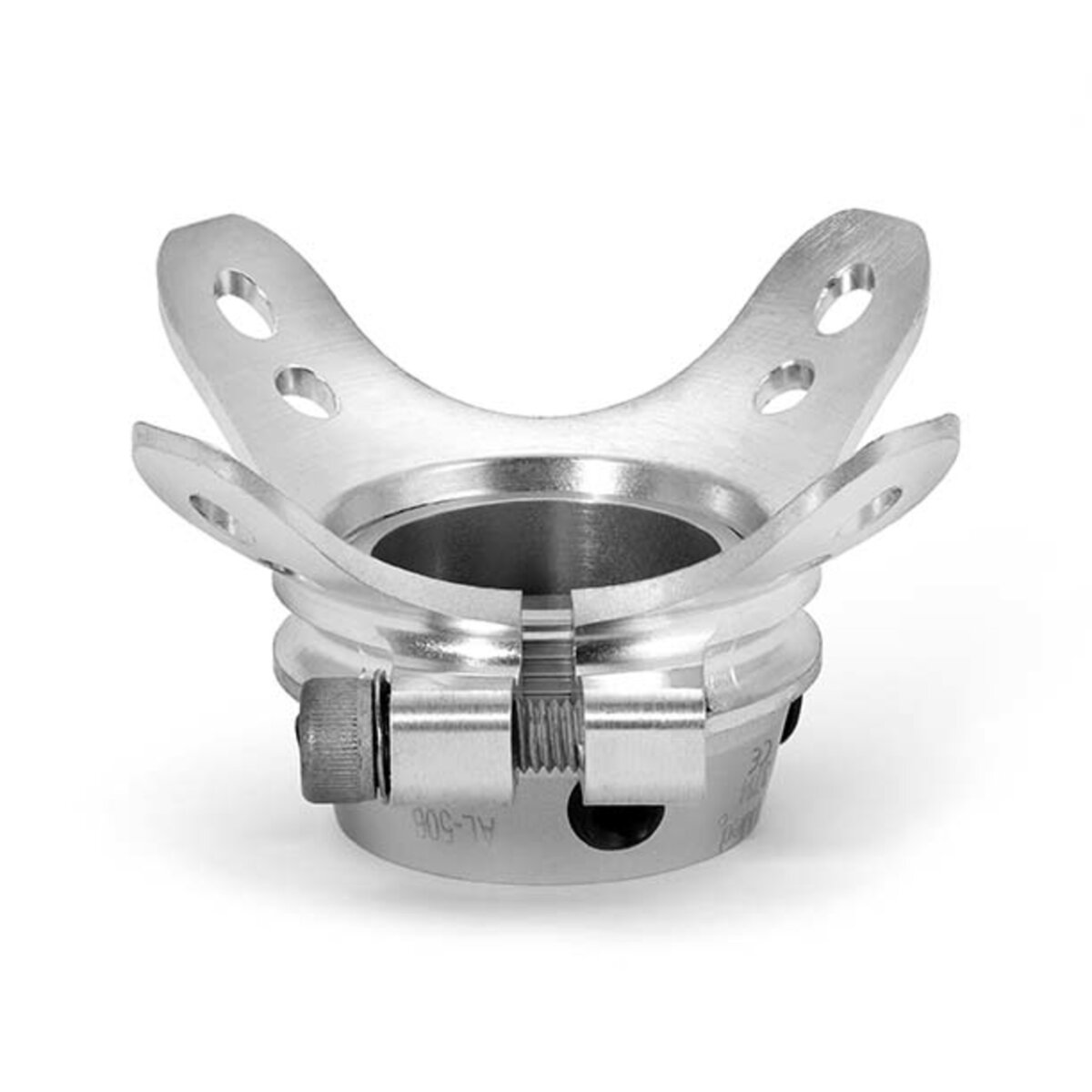 Rotating 4-Ear Base with Pyramid Receiver - Aluminum