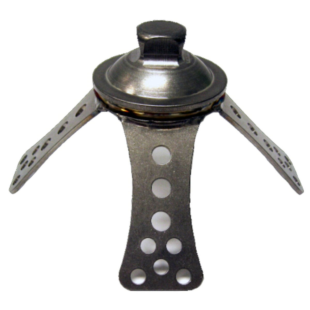 3-Prong Lamination Adapter with Male Pyramid - Stainless Steel