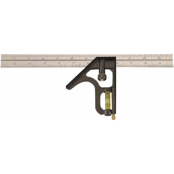 MSC Johnson Level & Tool 1 Piece, 12" Blade Length, Combination Square Set