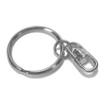 WBC Key Ring with Swivel One Jump Ring