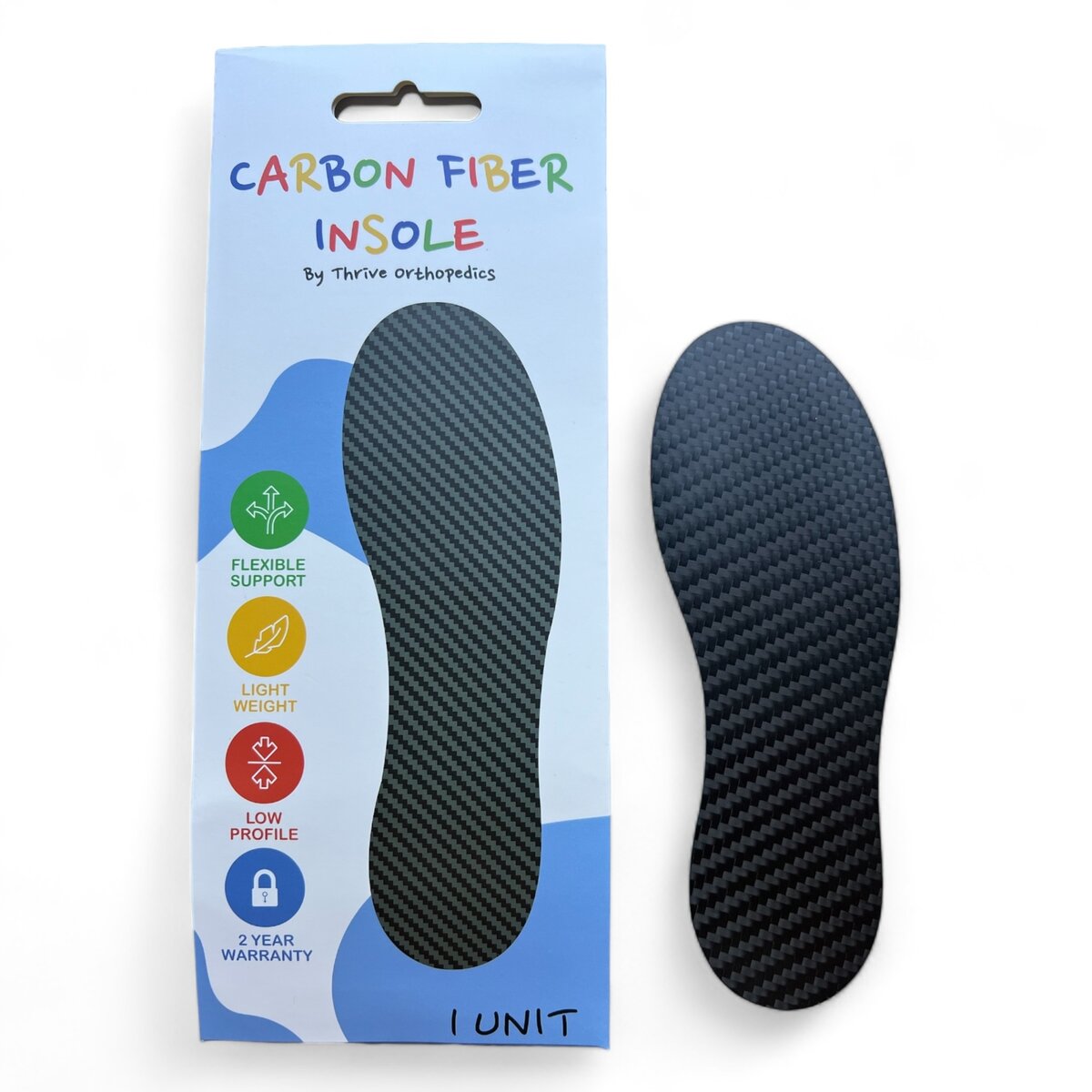 Thrive® Pediatric X-Glide Flexible Carbon Fiber Insoles
