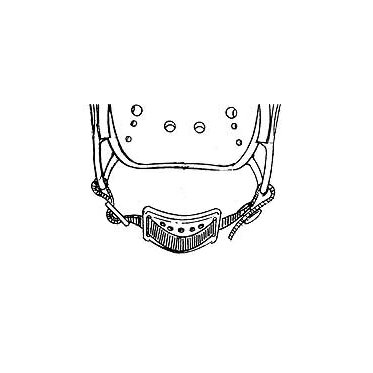 7645 Chinstrap with Rubber Chin Cup