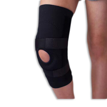 Ortho-Care Knee 1/8' with Lateral 'J' Buttress & Pull Black