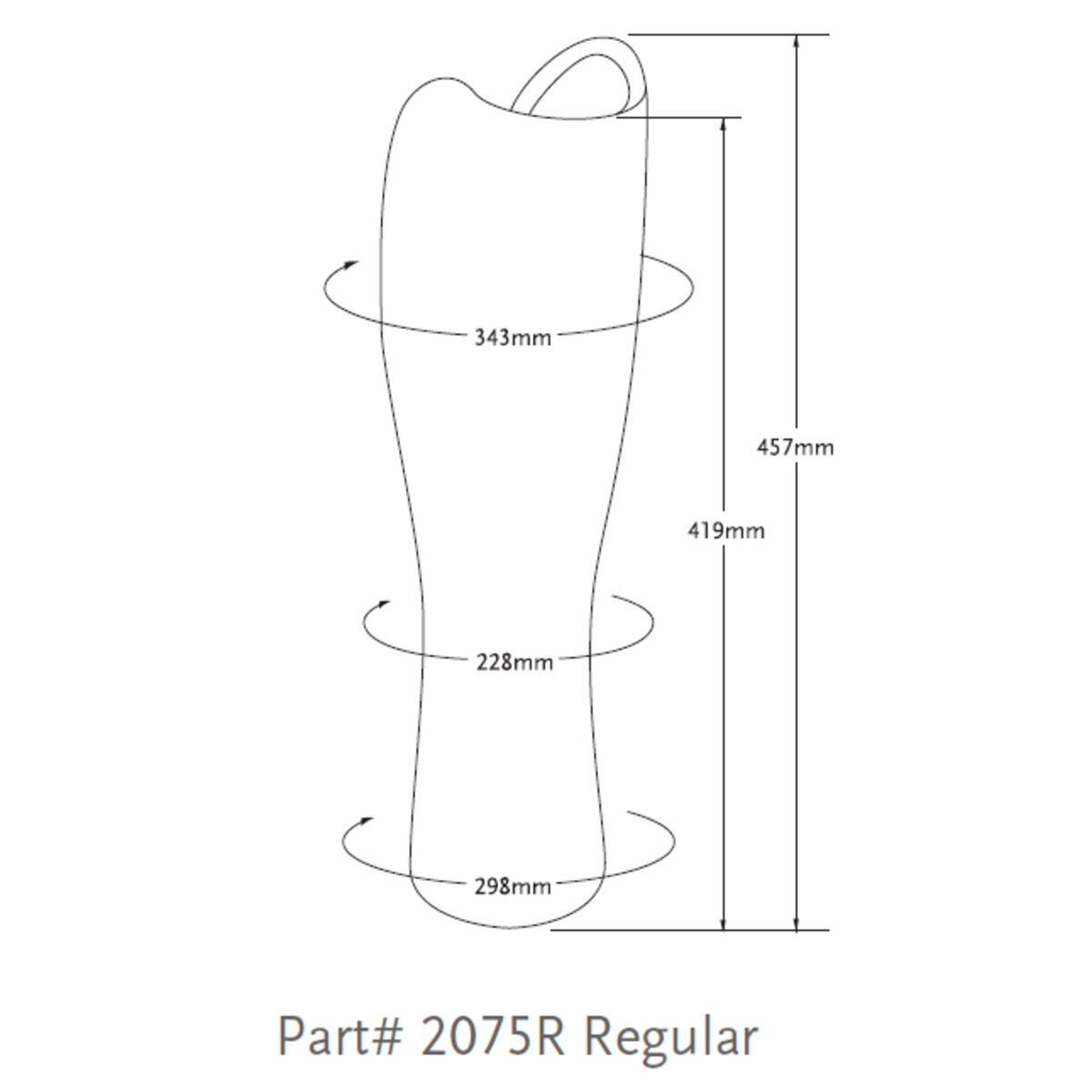 Cosmetic Foam Cover for Total Knee