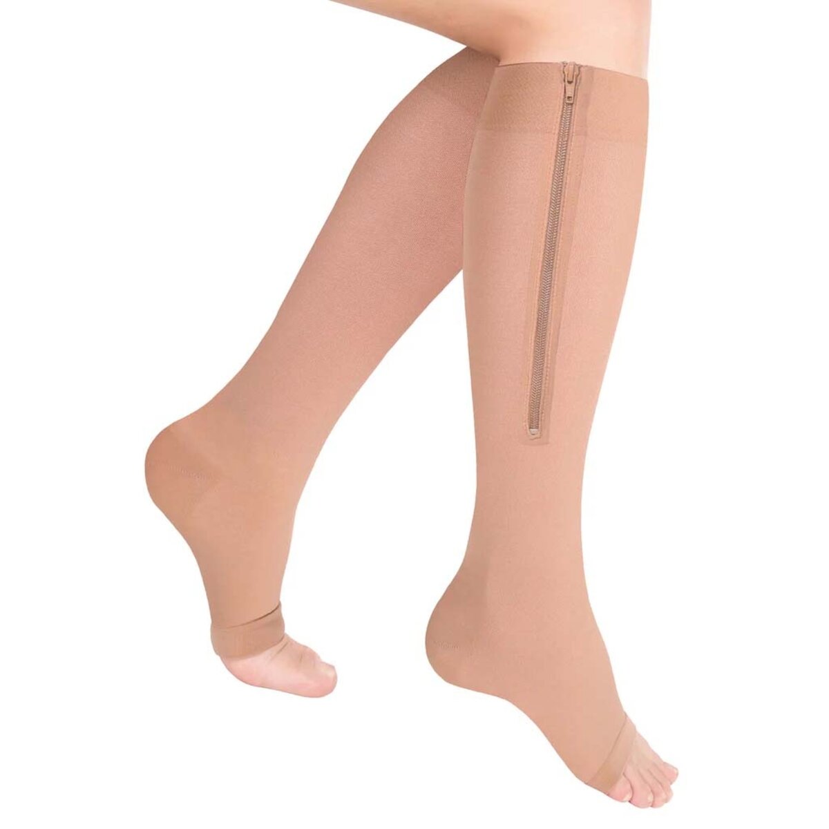Knee High Zipper Compression Socks