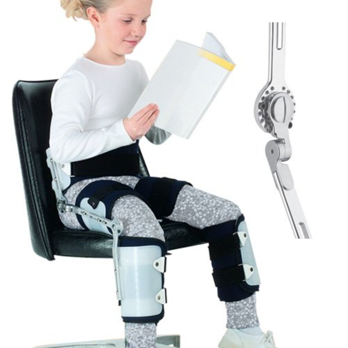 147-DE - Maple Leaf Orthosis With Distal Extension and 2041-C Hip Joint