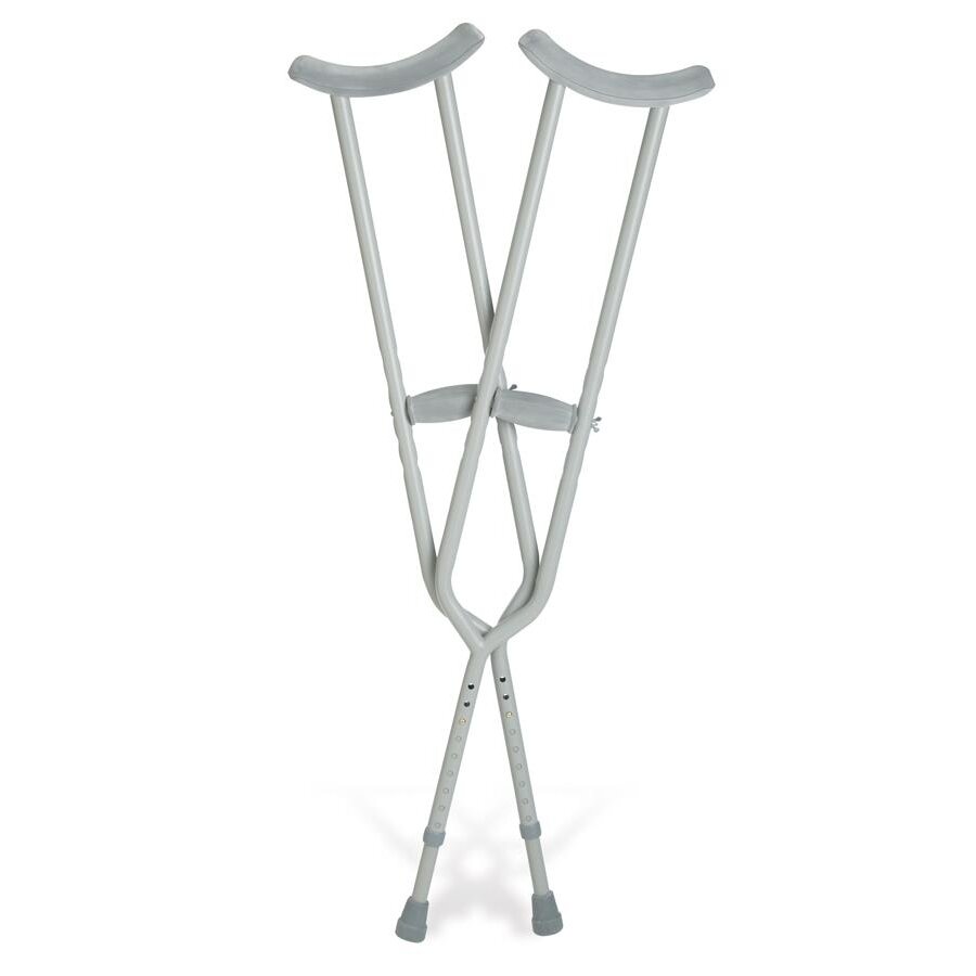 Medline Adult Bariatric Steel Push-Button Crutches