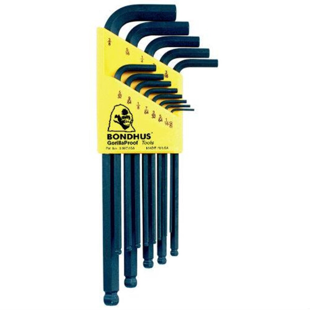 Bondhus® English Allen Wrench Set - Ball End