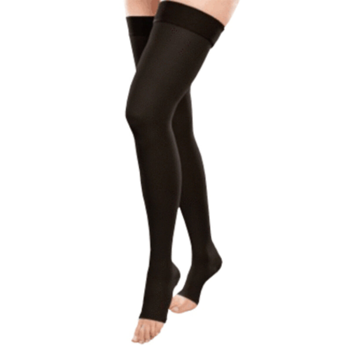 EASE by Therafirm® Opaque Open-Toe Thigh High