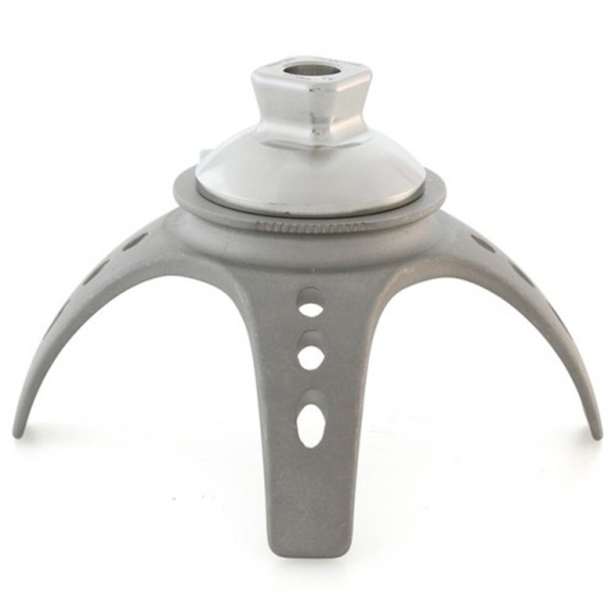 3-Prong Adapter with Female Threads and Stainless Steel Rotating Pyramid