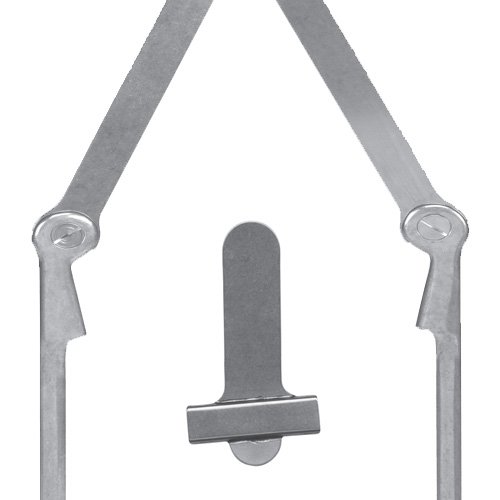 X3266-X - Split Stirrups With One-Piece Dorsiflexion Plus Ankle Joint Uprights and Wide Flange Caliper Plate